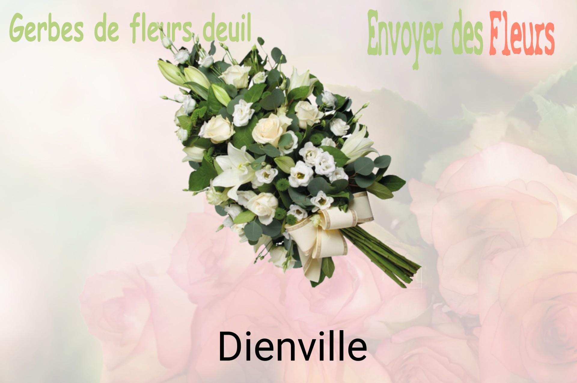 Gerbe de fleurs de deuil livrée à Dienville